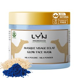 100% Natural & Organic Face Mask with Nila, Rice, Almond & Oliban for Dark and Tired Skin Instant Results: Bosster d'Eclat, Ilumin and Cleanses the Complexion