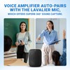 Bluetooth Voice Amplifier with Wireless Lavalier Lapel Microphone for Teachers,