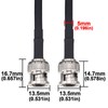 BOOBRIE BNC Antenna Cable BNC-P to BNC-P Connector 50 Ohm