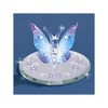 JGM6691 Blue Butterfly w Crystals Glass Figurine