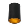 Ceiling Spotlight Deep Black with Gold