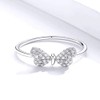 PAHALA 925 Strling Silver Butterfly with Crystals Finger Weeding Party