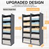 ALLTIDYUP Grey 5-Tier Hanging Closet Storage Organizer - Space-Saving Dual-Row