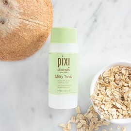 Pixi Beauty Milky Tonic, Soothing and Moisturising with Jojoba Milk, Enriched with Soothing Oat Extract, Alcohol-Free, Daily, Nourishing Toner, 100 ml 3.4 oz