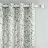 VOGOL Window Treatment Curtains, Country Rustic Style Leaves Pattern Printed