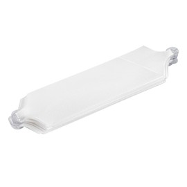 Restaurantware Gift Tek 5.5 Inch Ribbon Pull Bows 1000 Satin Pull Bows - 20 Loops Instant Pull Design White Plastic Flower Bows For Gifts Large For Wedding Baskets And Gift Wrapping