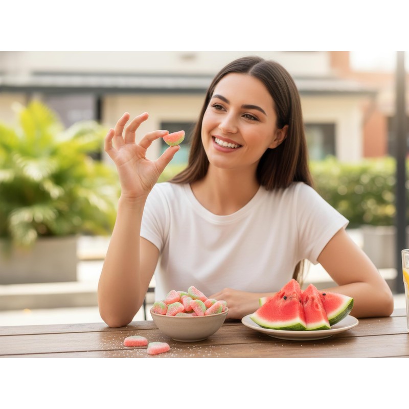 Smarty Stop Sour Gummy Candy (Sour Watermelon Wedge, 5 Pound