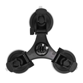 Mini Suction Cup Mount, Triangular Satellite Suction Cup Mount, Weatherproof with Adapter, Rectangular Satellite Suction Cup Tripod Mounting Kit for Car RV Roof