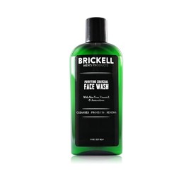 Brickell Mens Purifying Charcoal Face Wash for Men, Natural and Organic Daily Facial Cleanser, 8 Ounce, Scented                                       