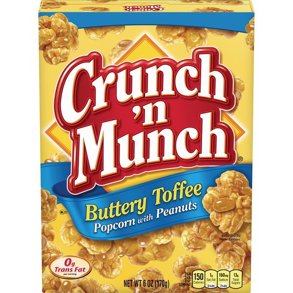 CRUNCH 'N Munch Buttery Toffee Popcorn with Peanuts