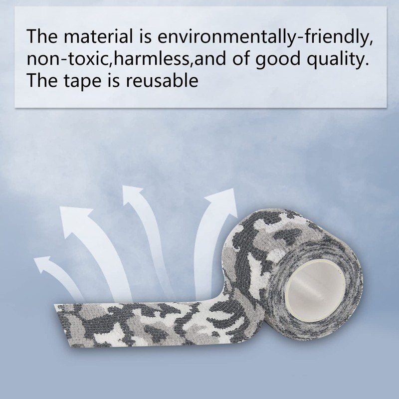 BOROLA Self-Adhesive Protective Camouflage Tape Cling Scope Wrap Camo Stretch
