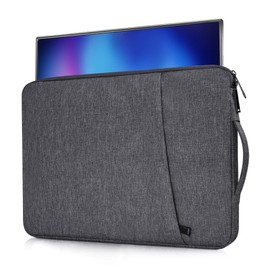 Portable Monitor Case for 18-18.5 Inch Most Large Portable Monitor UPERFECT InnoView VisonOwl Arzopa Protective Laptop Sleeve Storage Bag, Space Grey(17.5x11.8 Inch)