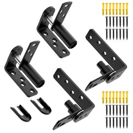Mixizigoz Dual Swing Saloon Door Hinges, Self Closing Cafe Door Hinge Features for Bar, Counter, and Kitchen - 304 Stainless Steel Waterproof Practical (2, Large)