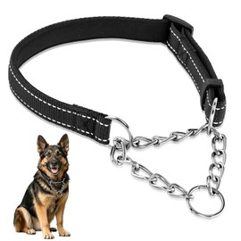 MUNCHI Collar Martingala Acolchado Reflectante, Collar Antitracción Resistente para Perros Pequeños Medianos y Grandes, Ideal para Entrenamiento