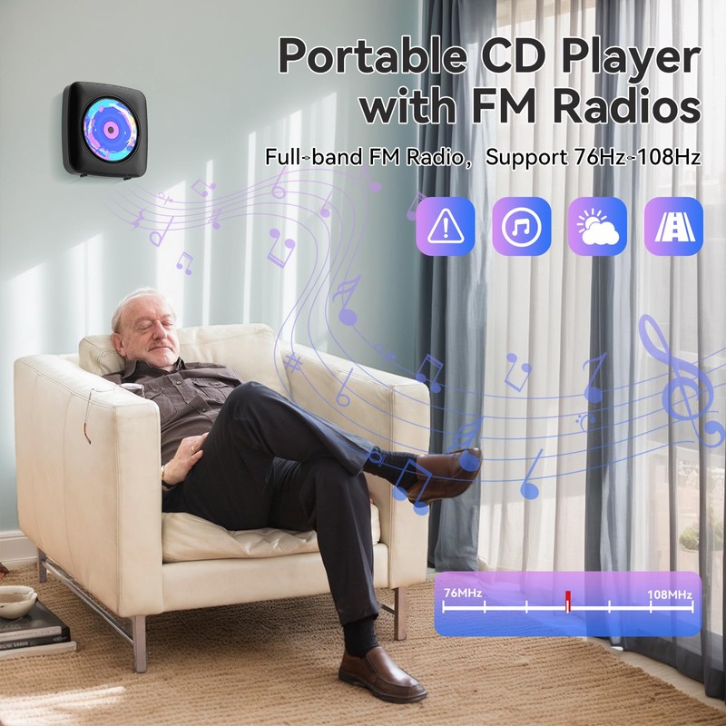 Radio with CD Player Children: Kegaudio Portable CD Players Portable