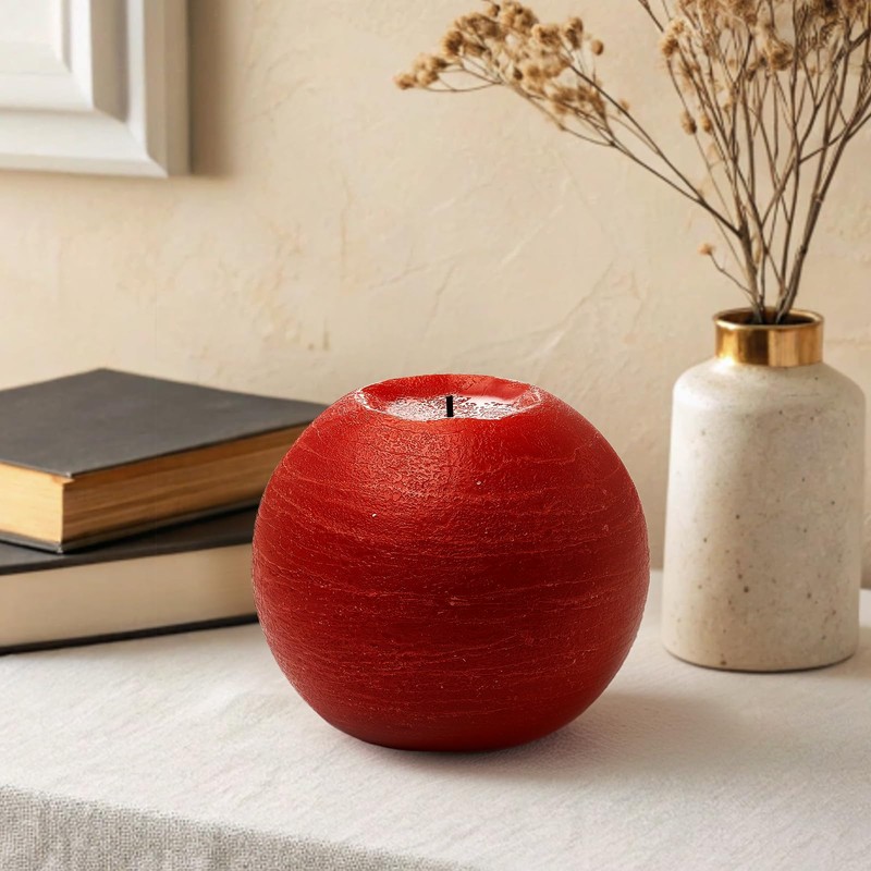 FUWDEO Flameless LED Sphere Candles with Remote Control & Timer,
