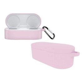 SaharaCase Silicone Series Case for The Surface Earbuds (2020) [Rugged] Protection Antislip Grip Slim Carabiner Clip - Pink