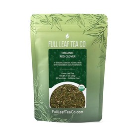 Organic Red Clover Loose Leaf Tea - 1oz Bag (Approx. 30 Servings) | Full Leaf Tea Co.