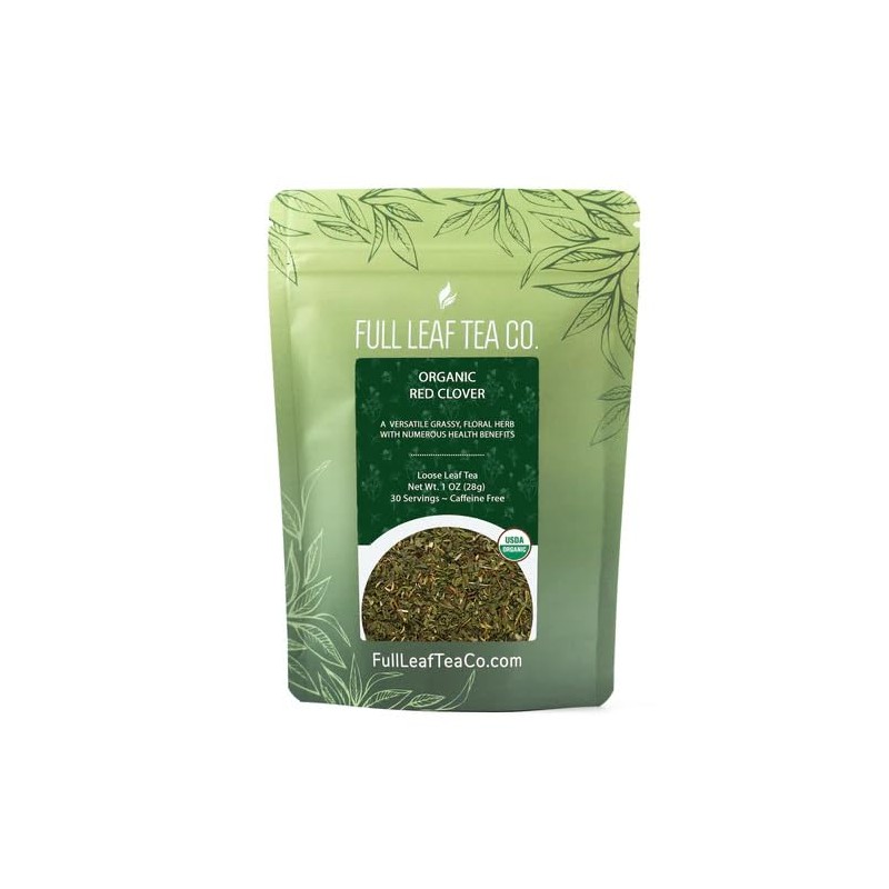 Organic Red Clover Loose Leaf Tea - 1oz Bag (Approx.