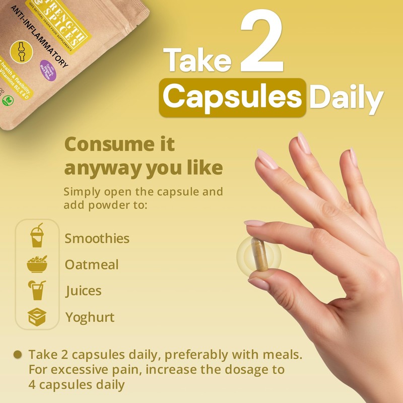Strength & Spices Anti-inflammatory, Muscle and Joint Care Supplements for