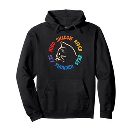 Wind Shadow River Star Thunder Sky Cat Feline Pullover Hoodie
