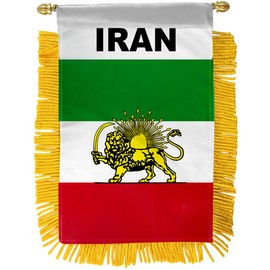Iran (Lion) Mini Banner - International Country Pride Car Display