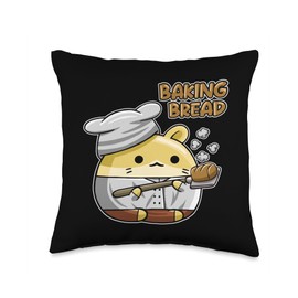 Kit Bread Making Baking Tools Supplies Mix Gifts Baking Dough Maker Queen Bread Baker Throw Pillow, 16x16, Multicolor