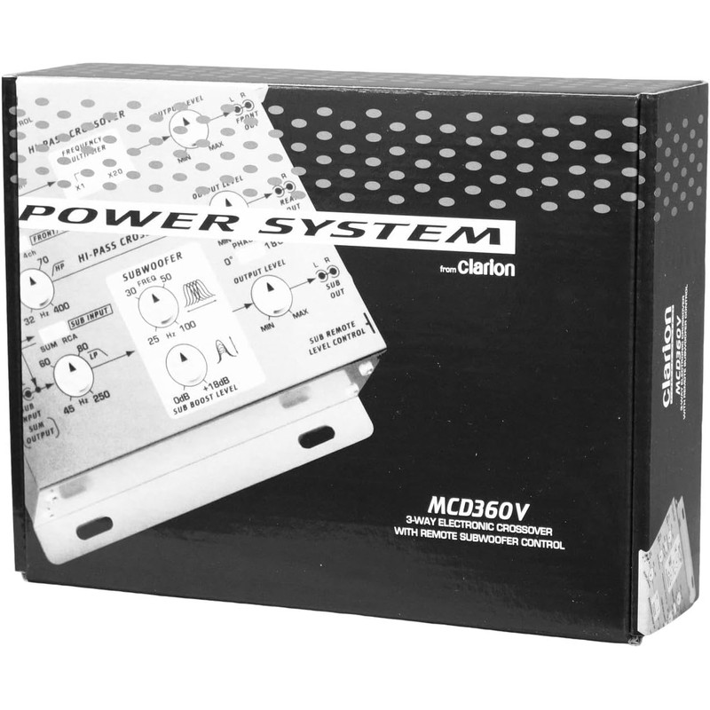 Clarion Mobile Electronics Mcd360 3 Way 6 Channel Electronic Crossover