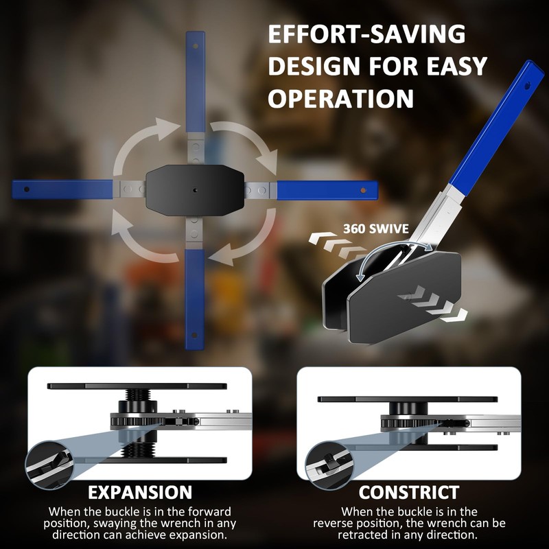 Brake Caliper Compression Tool Heavy-Duty, Caliper Piston Compressor Tool with
