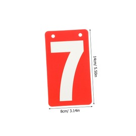 BESPORTBLE 10pcs Portable Scoreboard Score Keeper for Sports Card Games Number Cards for Billiards Tennis Competition Durable Score Recording
