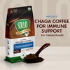 Sollo Chaga Mushroom Organic Ground Coffee - Infused Blend, Dark
