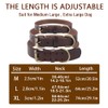 Genuine Leather Dog Collar Adjustable Super Soft Real for Small,