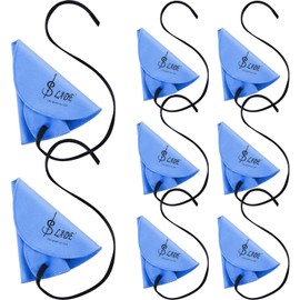 Yinder 8 Pcs Clarinet Swab Cleaning Cloth Pull Through Swab Instrument Cleaning Cloth Swab for Inside Tube Suitable Clarinet Piccolo Flute Sax Saxophone(Blue)