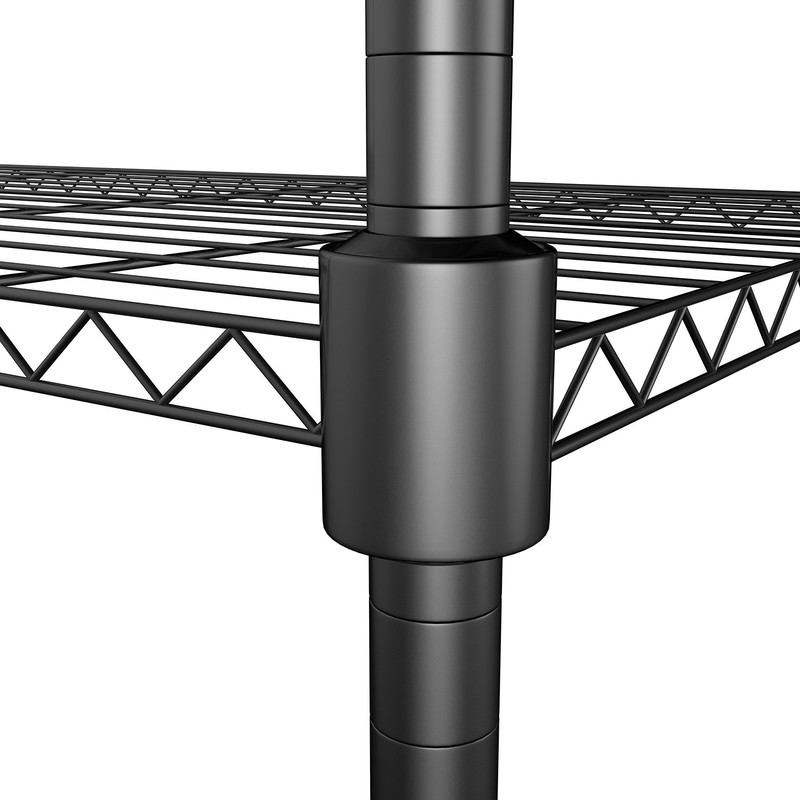 Oliote Rod Garment Rack 3 Tier Metal Wire Shelving Hang