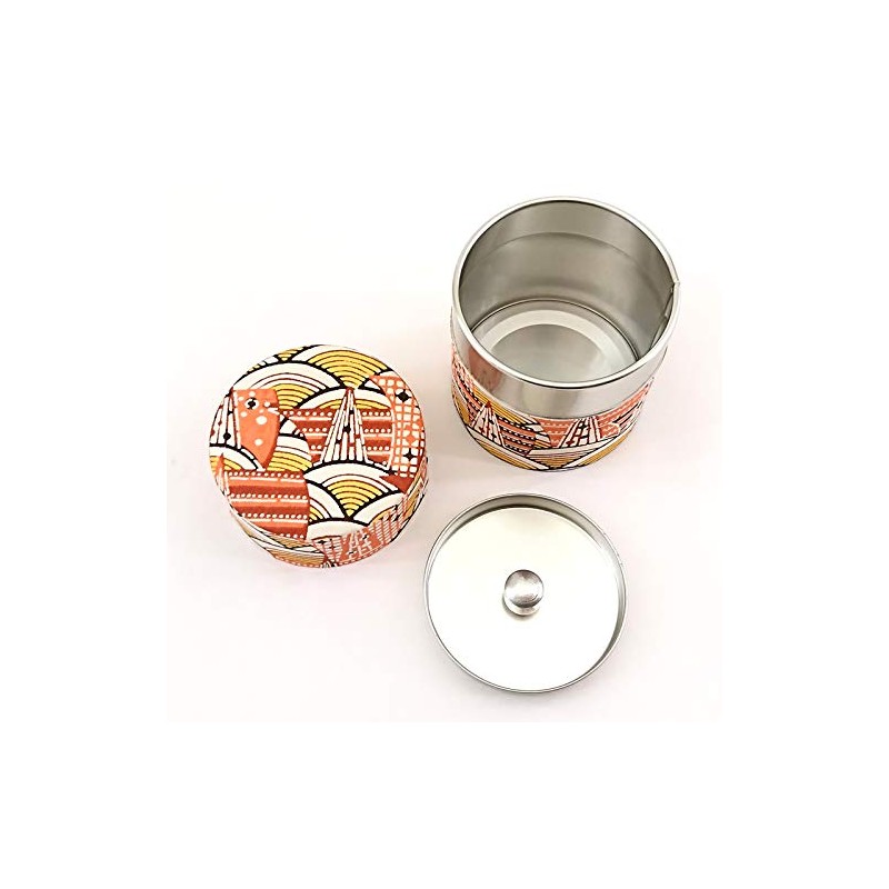 yamako- Tea Container Do ikarasa Small Modern Seigaiha 88088