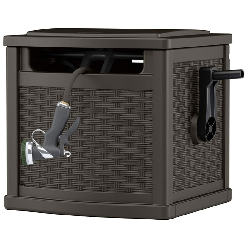 Suncast 150 Foot Slide Trak Outdoor Garden Wicker Resin Water