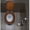 Dalton Wooden Round Soft Close Toilet Seat, Java Brown, Quick