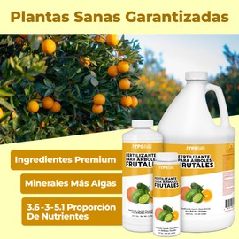 Fertilizante para Árboles Frutales, Complete Liquid Fruit Tree Plant Food, 8 oz (250mL)