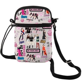 MEIKIUP K-Pop Girls Band Cosmetic Makeup Bag Blink Fans Gift K-pop Lover Gift K-pop BPink Fans Gift K-pop Merchandise (CA Area CB)