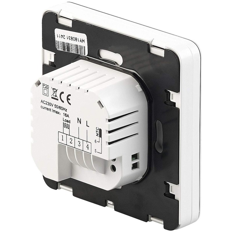 revolt Flush-Mounted Room Thermostat: Set of 2 Wall Thermostats for