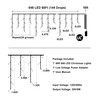 648 LED Christma Lights With 144 Drops,66FT Outdoor Hanging lights