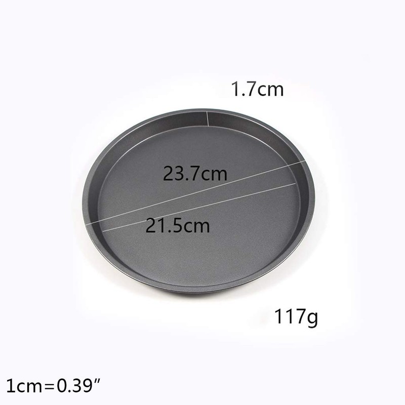 kdjsic 9/10/11/12-Inch Non-Stick Pizza Pan Carbon Steel Pizza Oven Tray