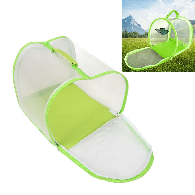 Butterfly Habitat Cage Breathable Transparent Mesh Bug Observation Cage Portable