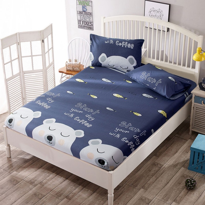 100% Cotton Soft Comfortable Breathable Fitted Sheet (150*200cm)