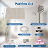 12" All Metal Shower Head, High Pressure 10-Spray Handheld Showerhead