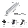 FungLam Mounting Solar Panel 30 mm, Solar Panel Bracket Flat