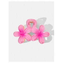 MAKEMECHIC Women's Flower Hair Clip Plumeria Claw Clips Summer Cute Hair Accessories Pink One-Size