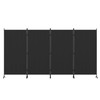 Kecreque Portable Room Divider 4 Panel Partition Room Dividers and
