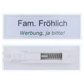 BRILD Letter Box Sign Name Plate Letter Box Name Plate Universal in White