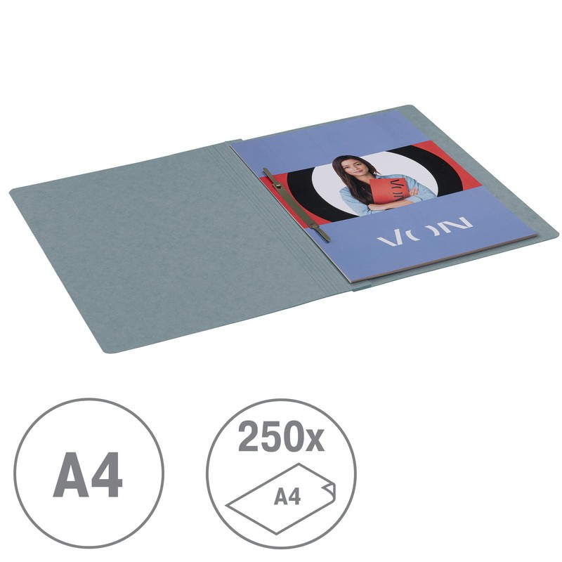 VON Leitz 30130085 Pack of 10 A4 File Folders, Cardboard,